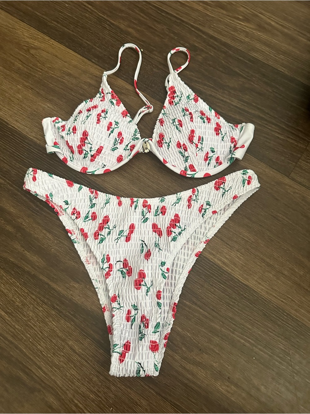 Cherry print bikini